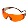 SecureFit™ 400 Veiligheidsbril, zwart/bruin montuur, Scotchgard™ condenswerende en krasbestendige coating (K&N), oranje lenzen, SF406SGAF-BLA-EU